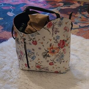 Floral Women's Bag - Can Be Worn Over Shoulder Or Backpack